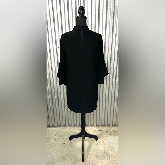 Women’s Anna Cate Black Polyester Long Sleeve Midi Designer Dress Small - Picture 2 of 5